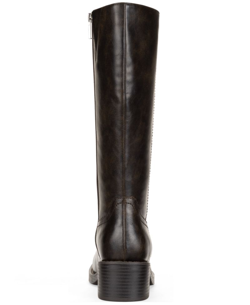 Women's Warblerr Square Toe Tall Boots, Created for Macy's, Regular & Wide Calf