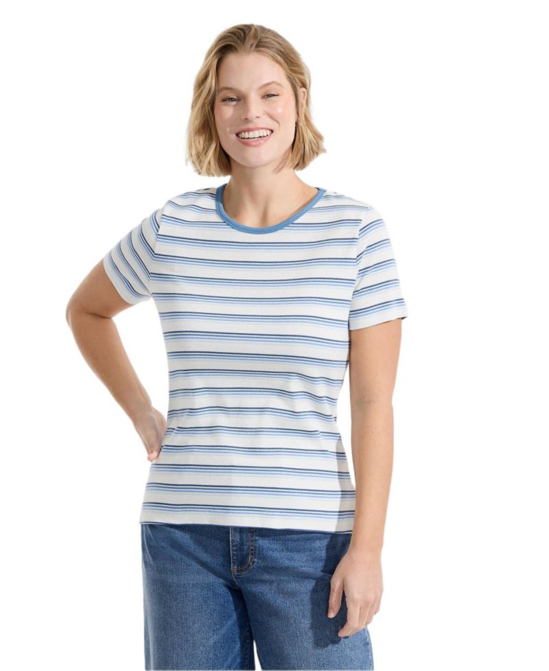 Plus Size Cotton Rib T-shirt