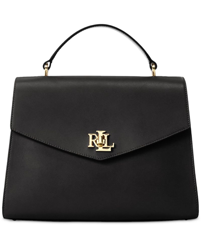 Farrah Leather Medium Top-Handle Satchel Bag