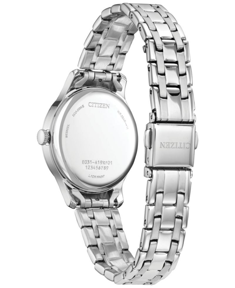 Eco-Drive Women's Classic Stainless Steel Bracelet Watch 31mm