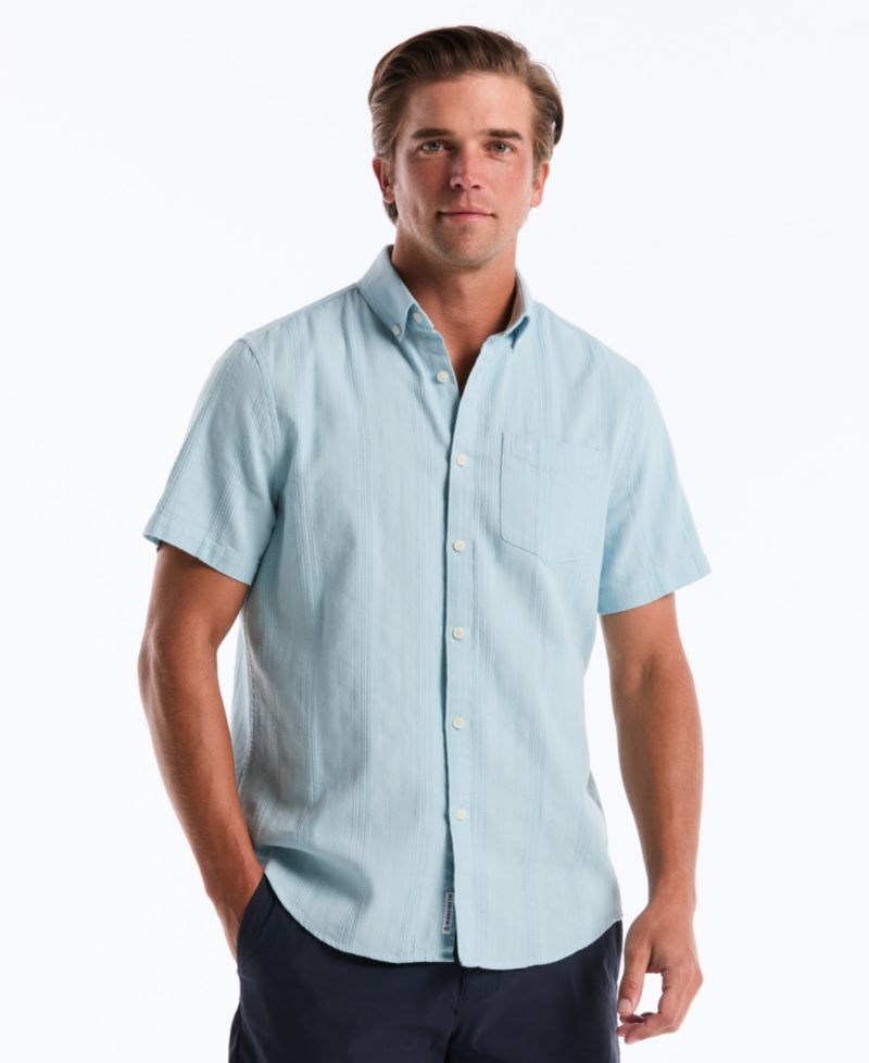 Men's Cotton Dobby Button-Down Shirt