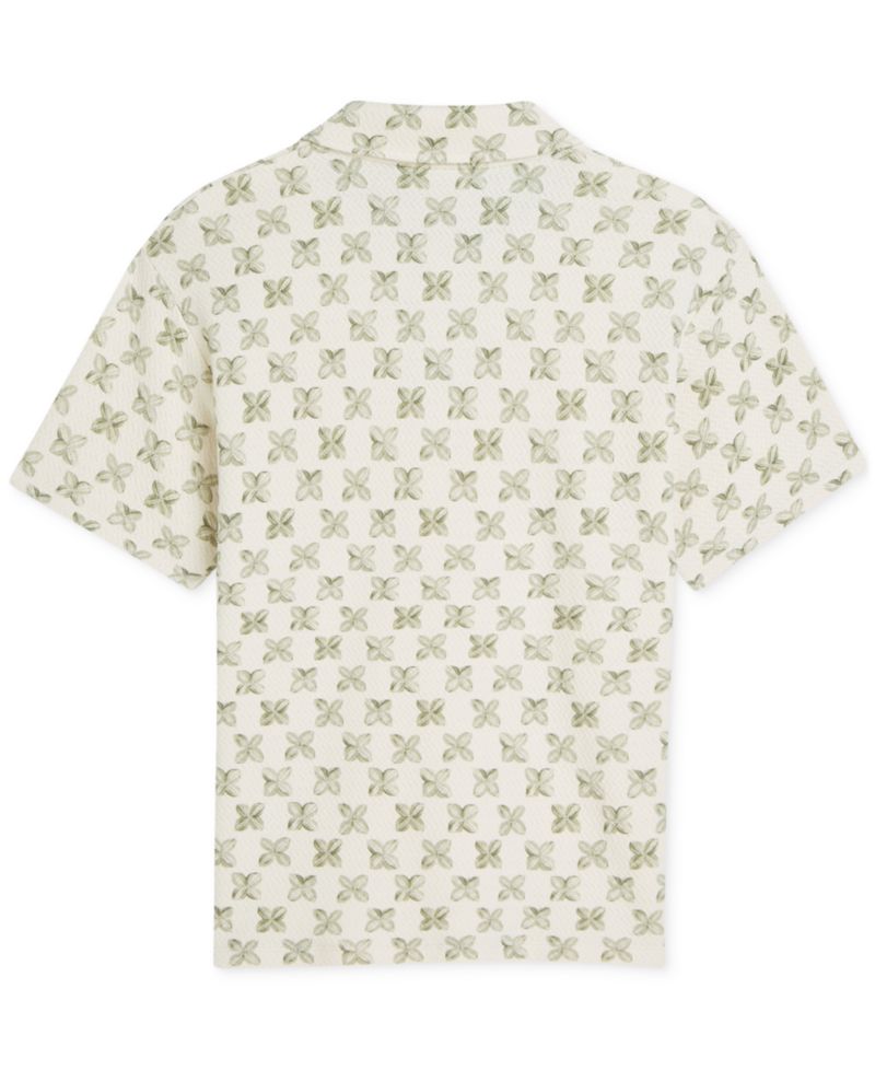 Men's Printed Short-Sleeve Polo Shirt