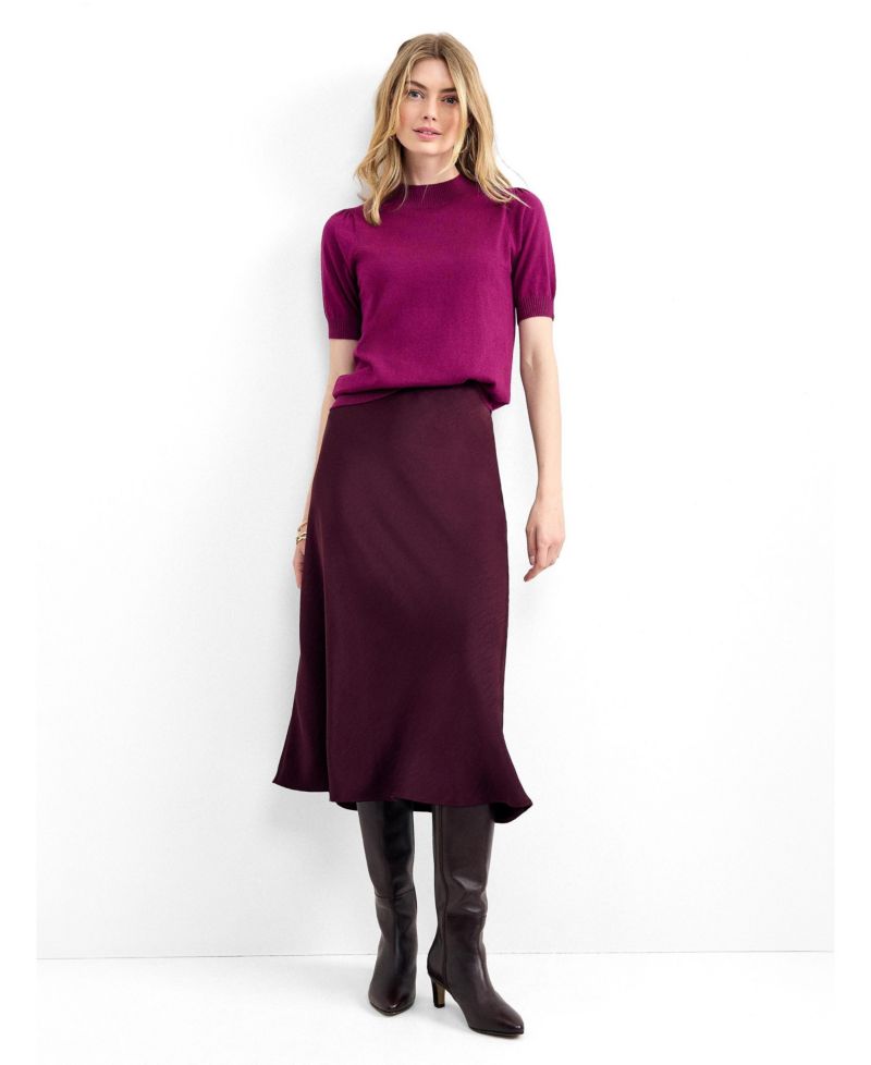 Women's Charmaine Mock Neck Short-Sleeve Sweater