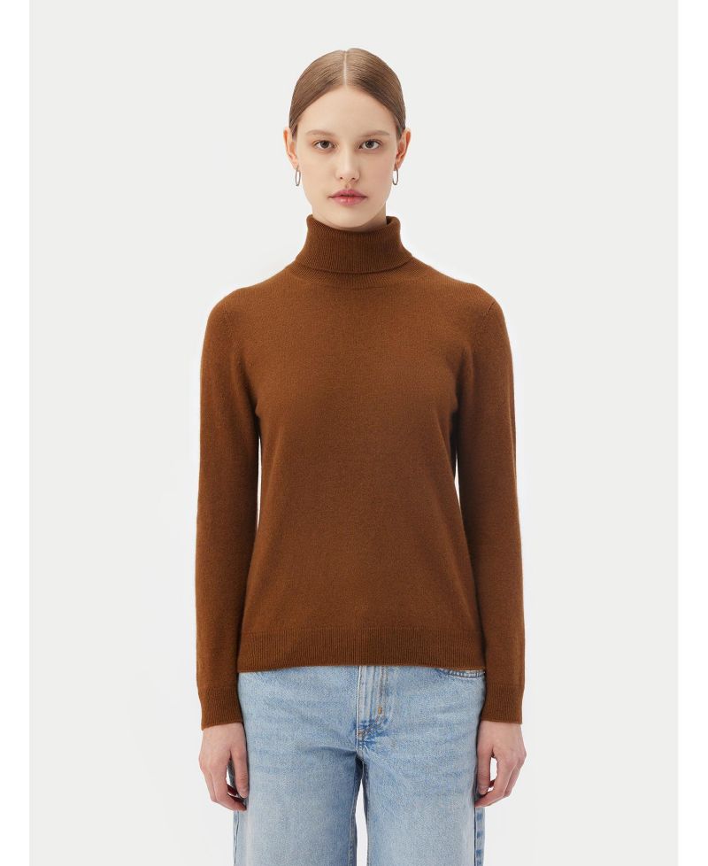 Women's Essential Cashmere Turtle Neck Sweater