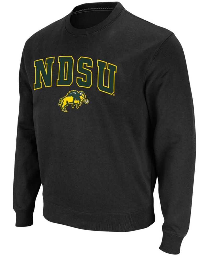 Men's NDSU Bison Arch & Logo Crew Neck Sweatshirt