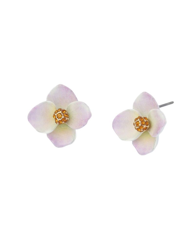 Faux Stone Betsey's Bouquet Flower Stud Earrings