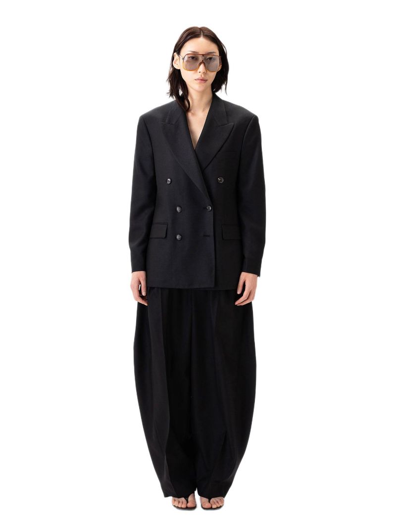 Women's Double-Breasted Cashmere Suit Blazer