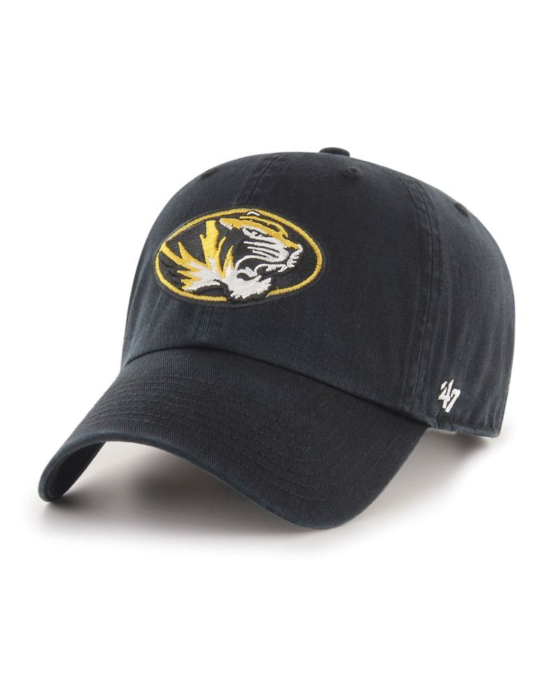 Big Boys and Girls '47 Black Missouri Tigers Clean Up Adjustable Hat