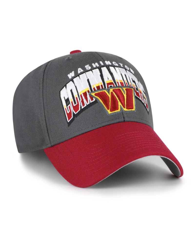 Men's Charcoal Washington Commanders Split Block MVP Adjustable Hat