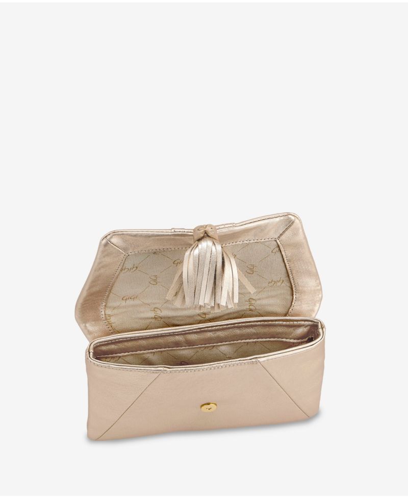 Ava Leather Clutch