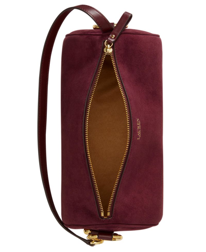 Suede Small Blaike Barrel Bag