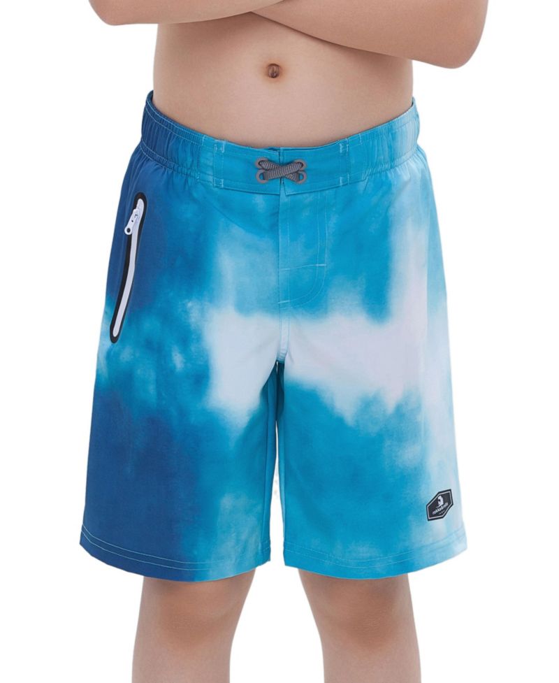Boys 4-Way Stretch Quick Dry Board Shorts Swim Trunks with Mesh Lining UPF50+