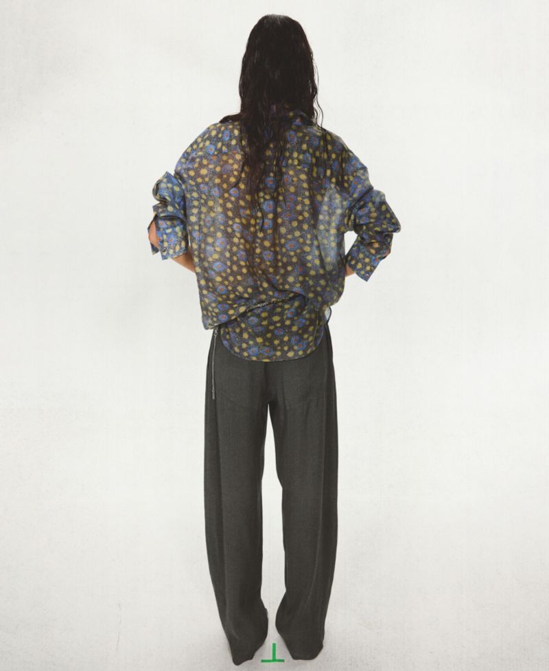 Women's Stitching Details Straight Suit Pants