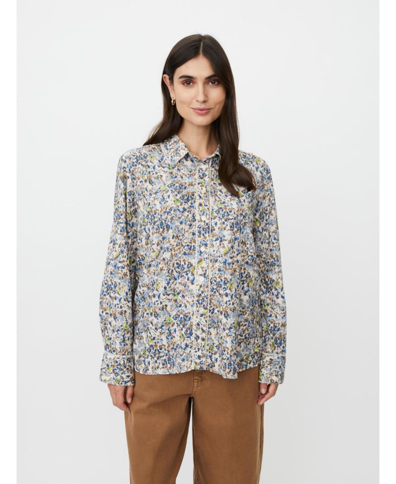 Women's MaIthyria Long-Sleeve Floral-Print Button-Down Shirt