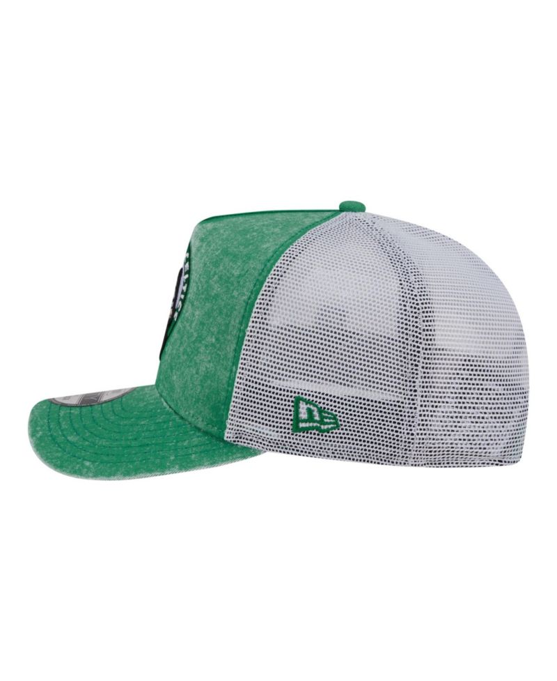 Men's Kelly Green/White Boston Celtics Washed Meshback 9FIFTY Adjustable Hat