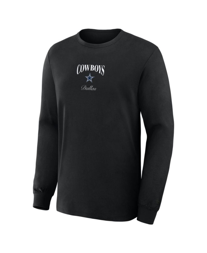 Men's Black Dallas Cowboys Midnight Falls Long Sleeve T-Shirt