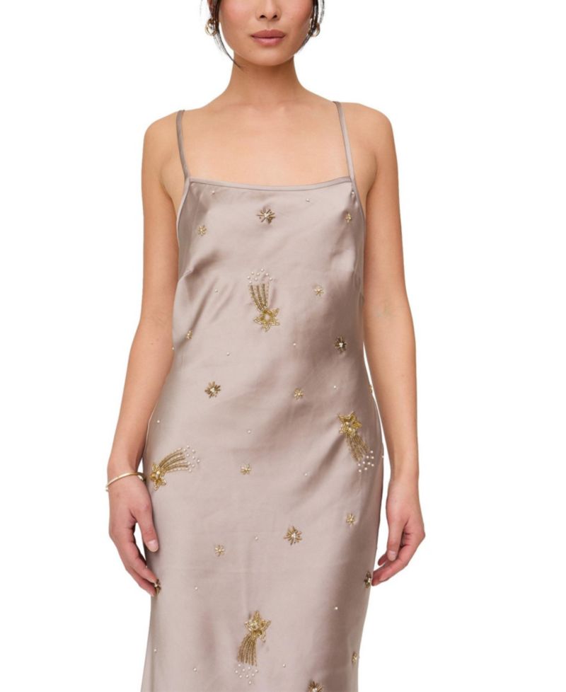 Women's Starburst All Over Embellished Ball Gown