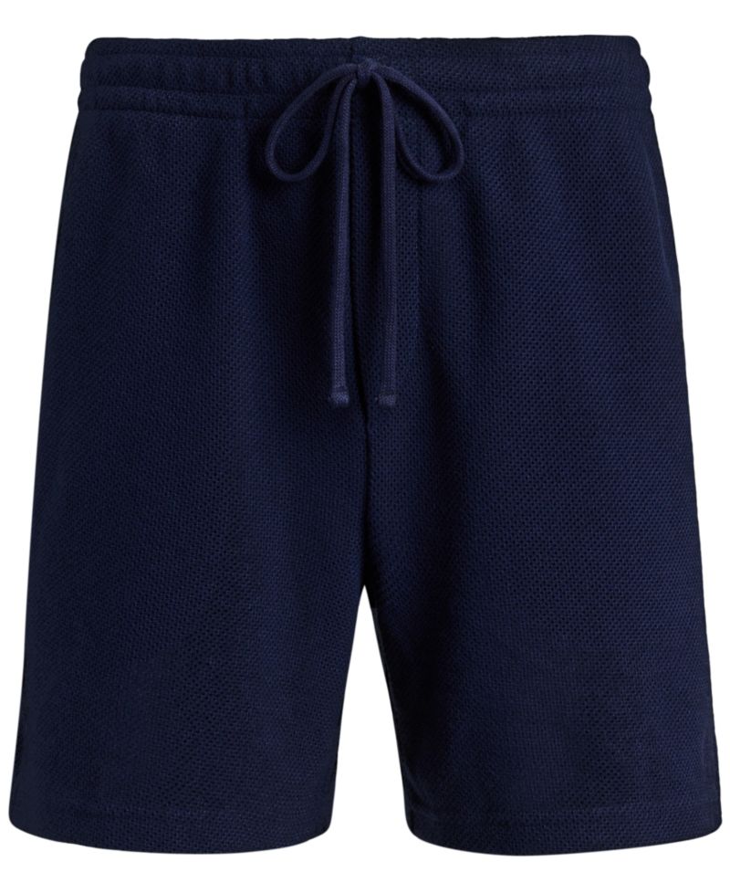 Men's Textured Pointelle Shorts, 6" Inseam