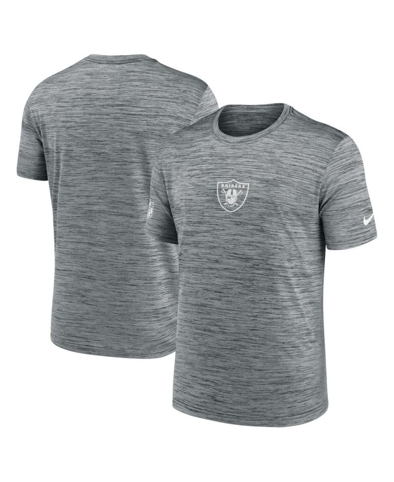 Men's Gray Las Vegas Raiders Sideline Velocity Performance T-Shirt