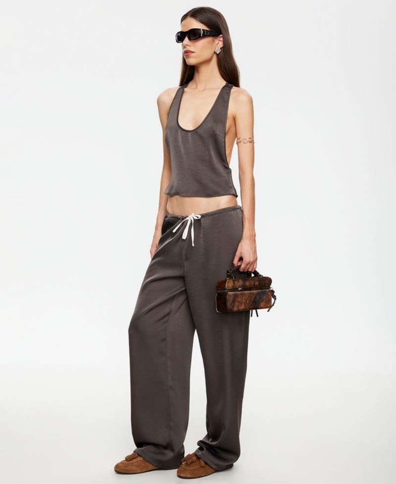 Women's Solid Drawstring Pants