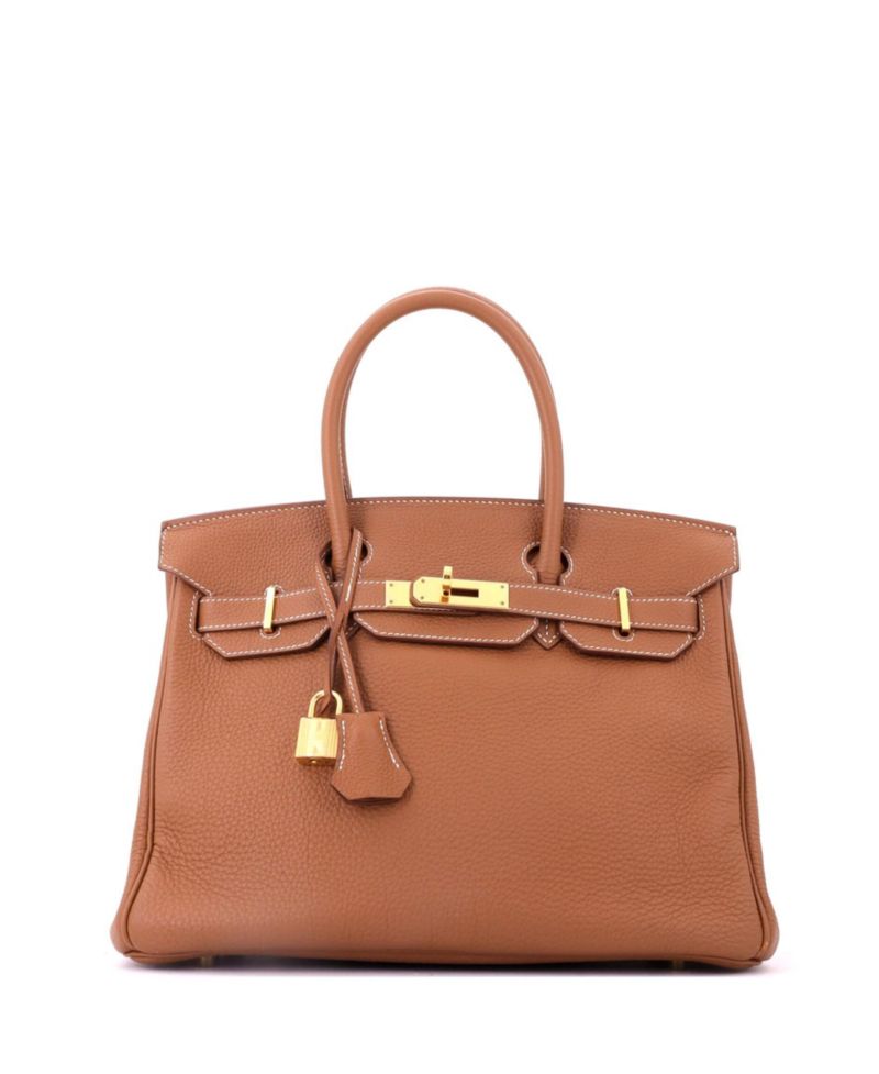 Birkin 30 Handbag Brown Togo with Gold Hardware