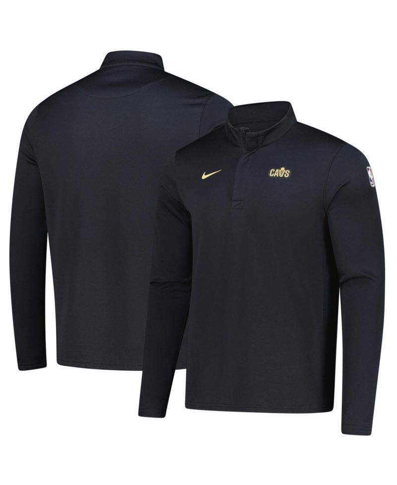 Men's Black Cleveland Cavaliers 2025/26 Authentic Coaches Quarter-Zip Dri-Fit Sweatshirt