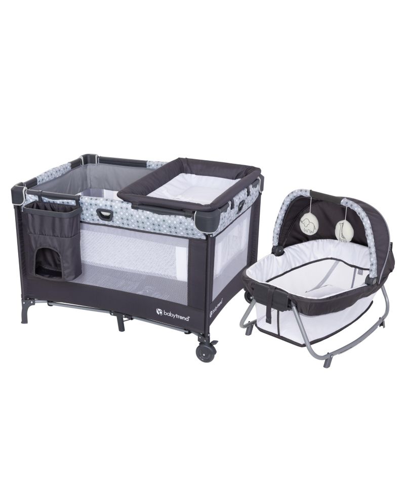 Nursery Den Playard with Rocking Cradle