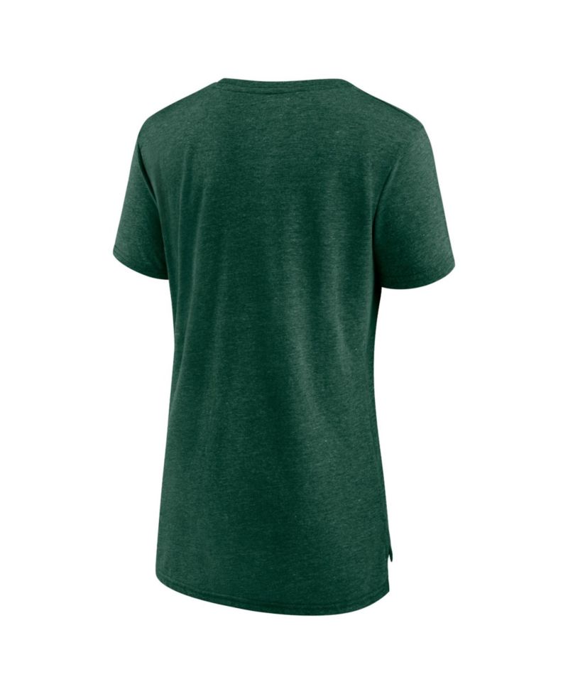 Women's Hunter Green Milwaukee Bucks League Leader Tri-Blend T-Shirt
