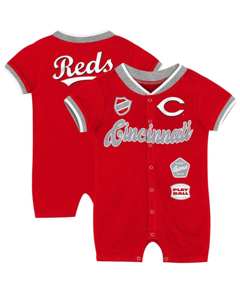 Baby Boys and Girls Red Cincinnati Reds Pinch Coverall