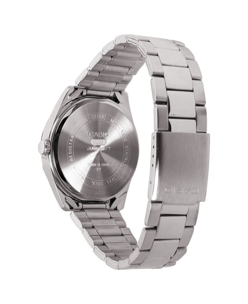 Men's Analog Silver-Tone Stainless Steel Watch, 38.5mm, MTP1302D-1A1VT