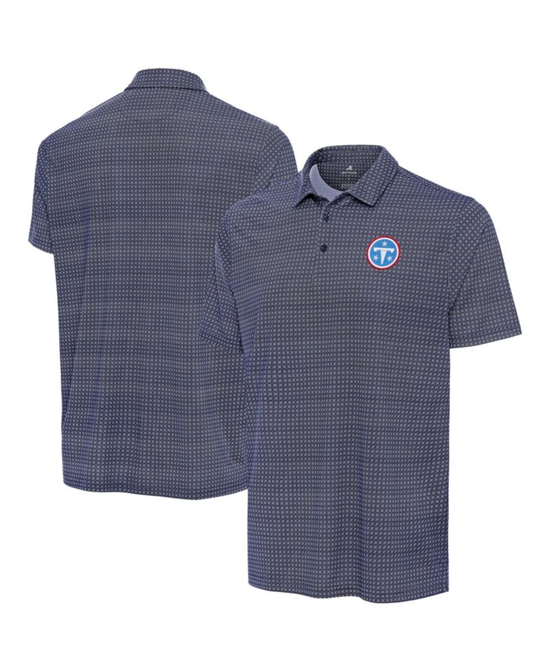 Men's Navy Tennessee Titans Mosaic Polo Shirt