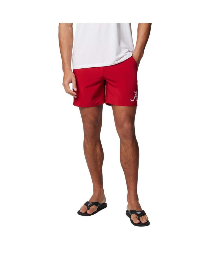 Men's Crimson Alabama Crimson Tide PFG Terminal Roamer Omni-Shade Stretch Shorts