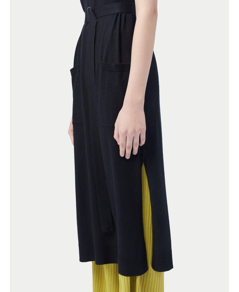 Women's Sleeveless Silk Cashmere Polo Dress