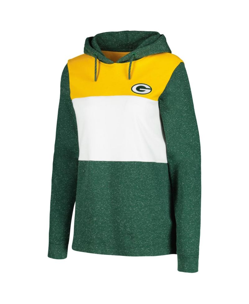Women's Green Green Bay Packers Wicket Pullover Hoodie