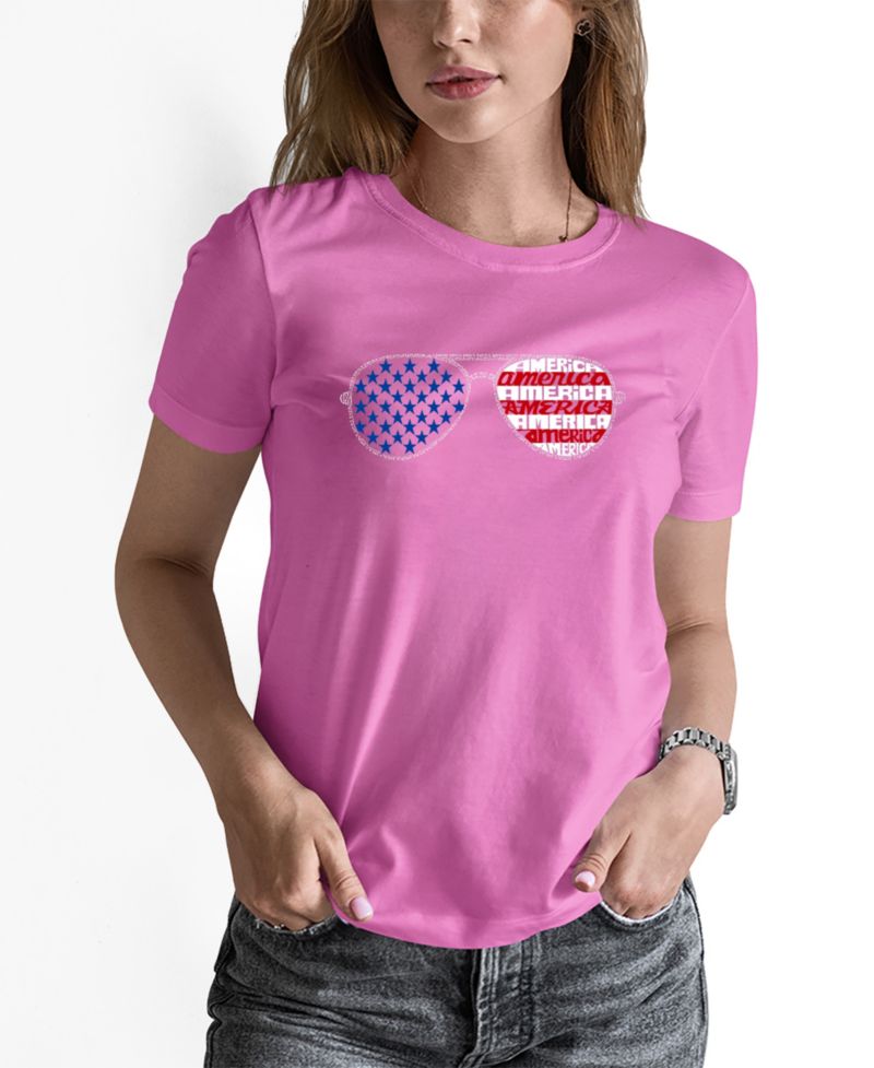 Women's Americana Sunglasses Word Art Long-Sleeve T-Shirt