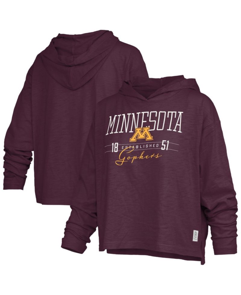Women's Minnesota Golden Gophers Castillo Oversized Slub Hooded Graphic Tee