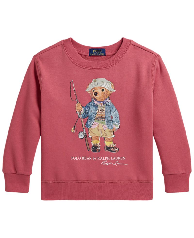 Boys' 2-7 Polo Bear Long-Sleeve Sweatshirt