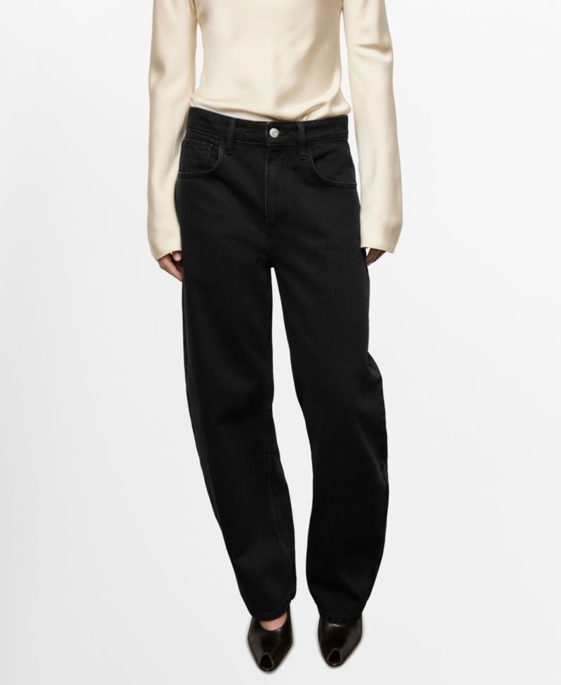 Women's High-Waisted Barrel Jeans
