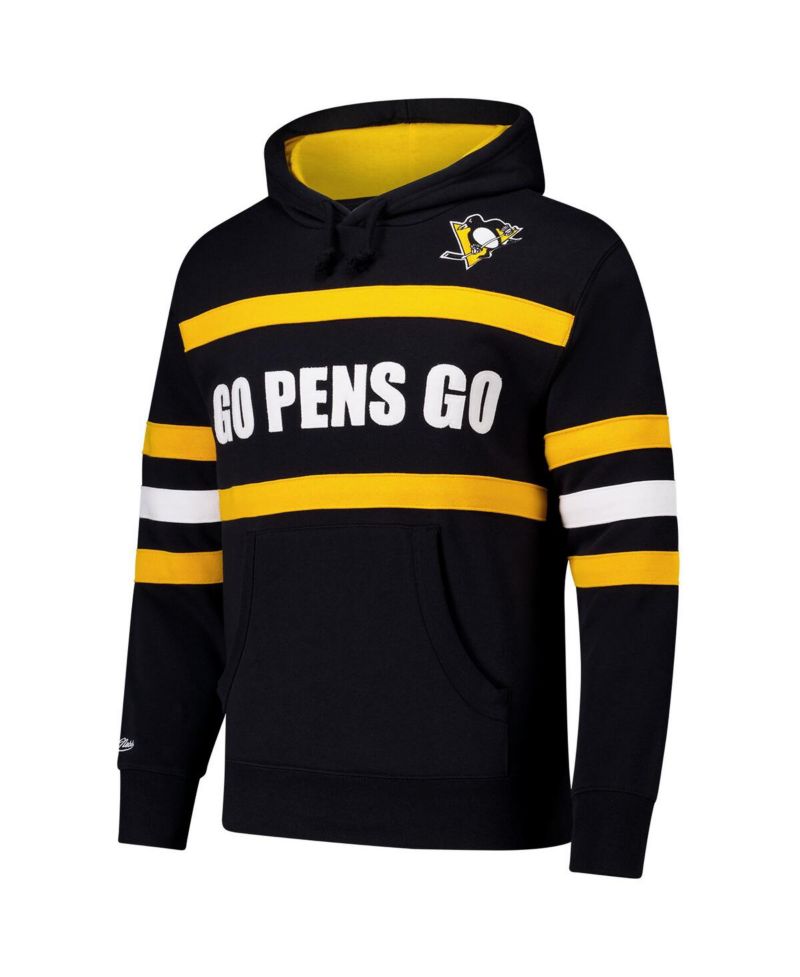 Men's Black Pittsburgh Penguins Head Coach Slogan Pullover Hoodie