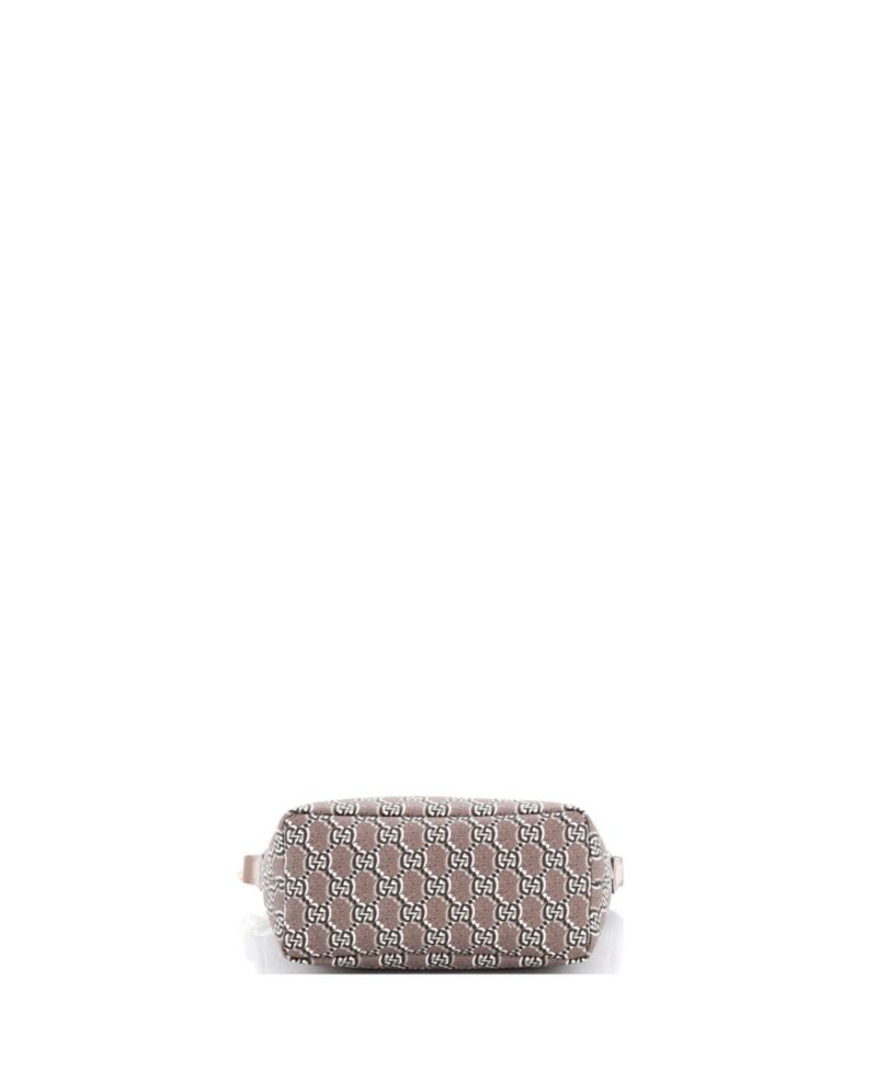 Super Mini Ophidia Zip Shoulder Bag GG Shadow Coated Canvas