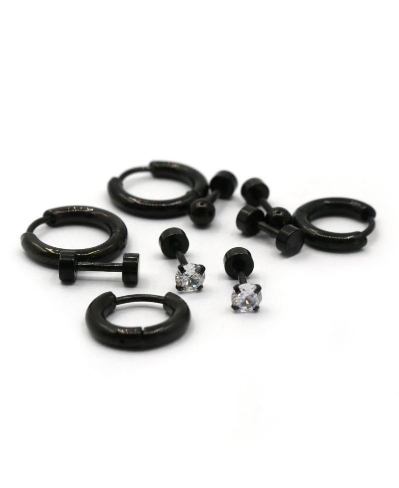 Stainless Steel Earrings: Hoops and Studs