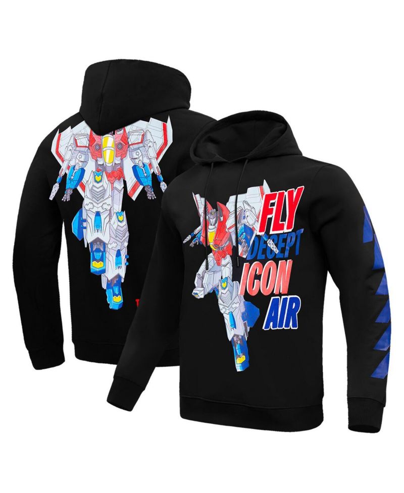 Men's and Women's Black Transformers Decepticon Air Pullover Hoodie