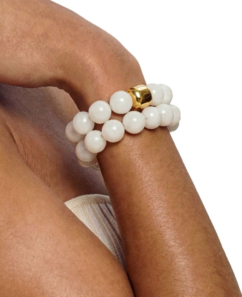 18k Gold-Plated Power Bead Stack Bracelet