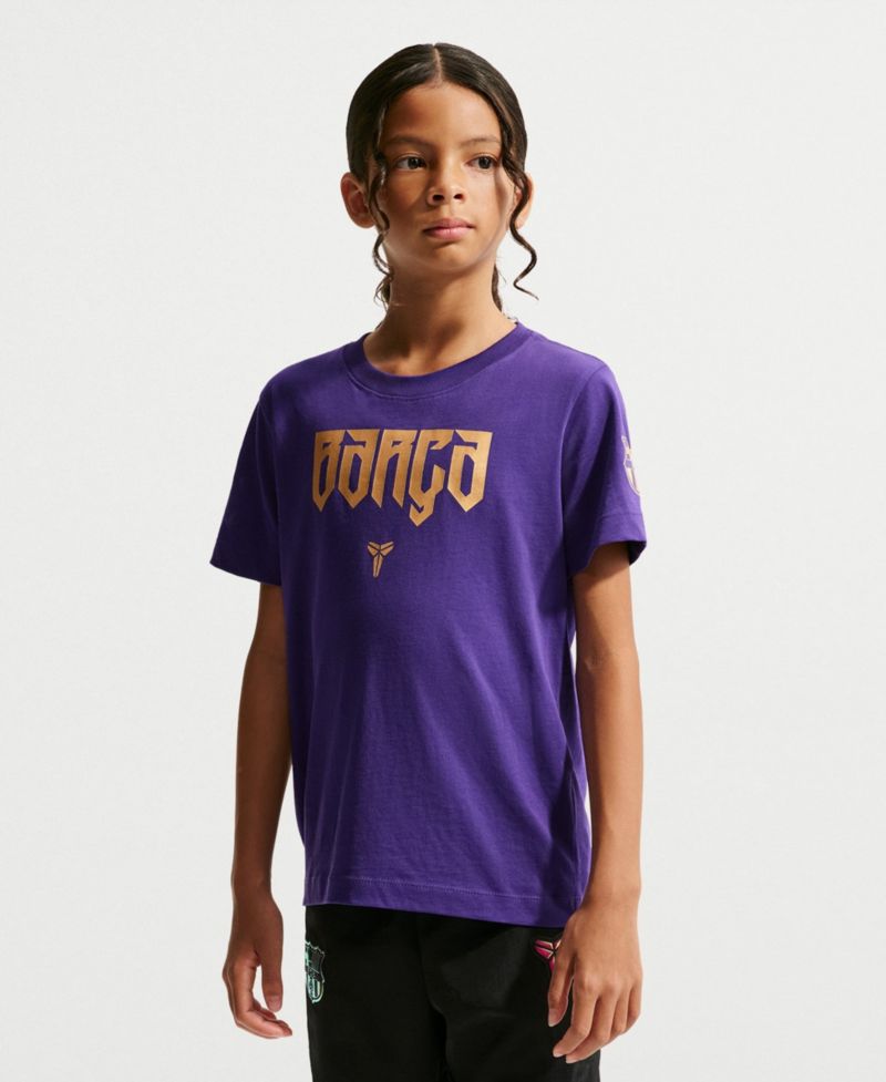Big Boys and Girls Purple Barcelona 2026/27 Mamba T-Shirt