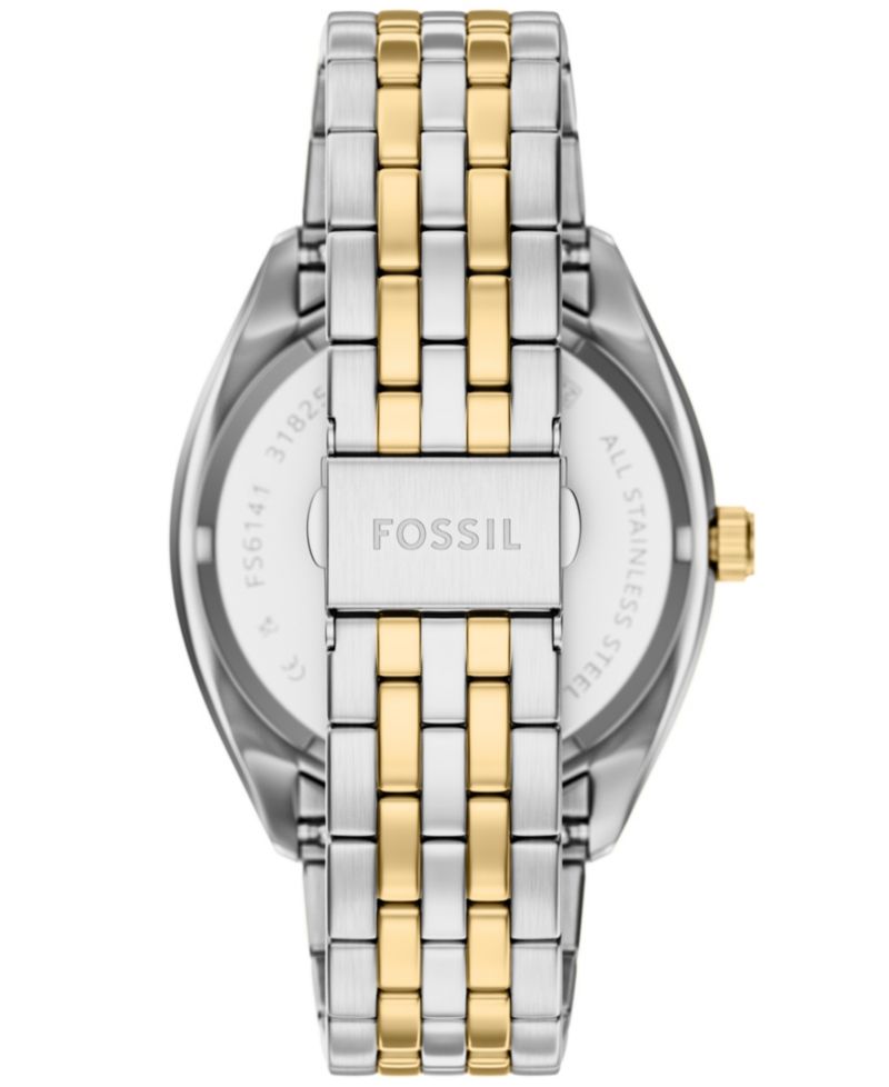 Men's Campbell Three-Hand Day-Date Two-Tone Stainless Steel Watch, 42mm