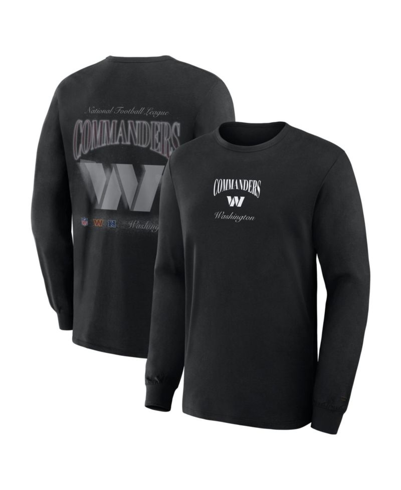 Men's Washington Commanders Midnight Falls Long-Sleeve T-Shirt