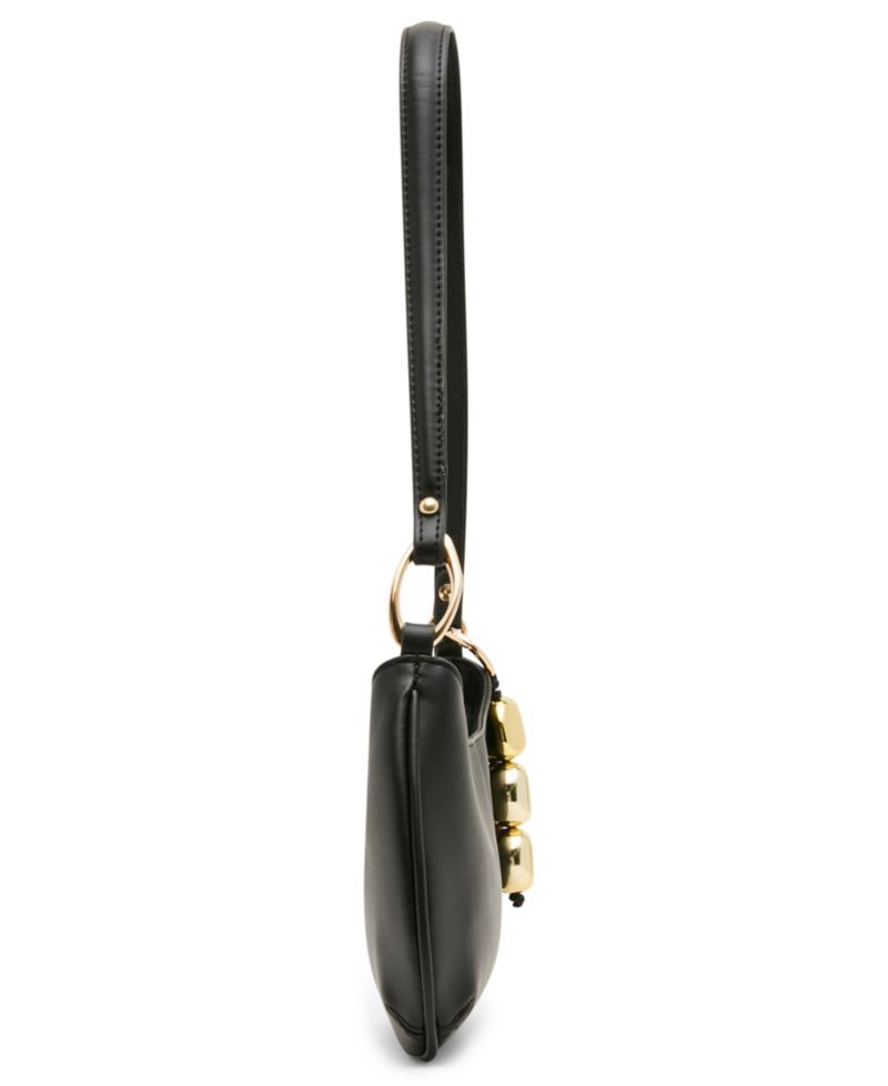 Sabine Pebbled and Tassled Small Shoulder Handbag