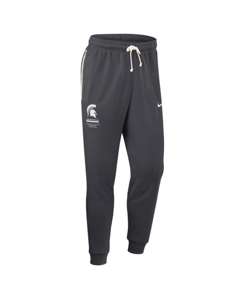 Men's Anthracite Michigan State Spartans 2026 Sideline Standard Issue Dri-FIT Taper Pants