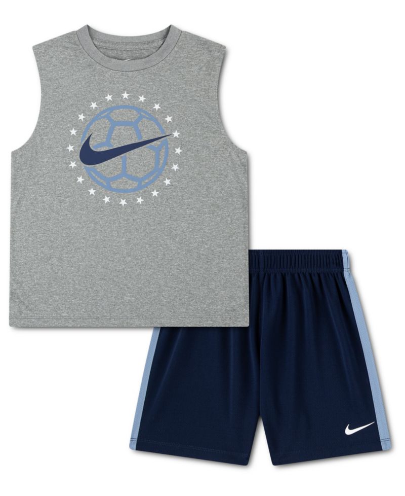 Boys' 2T-7 Goal Mode Tank Top and Shorts, 2-Piece Set