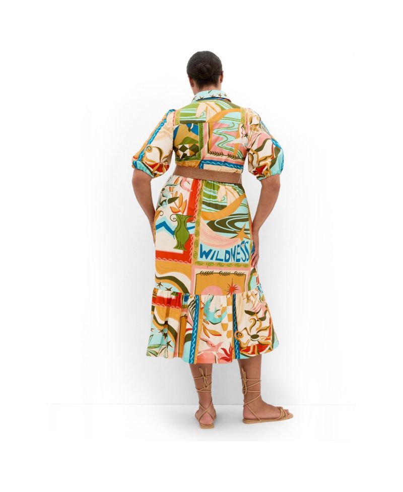 Women's Wild Soul Print Shirt Dress